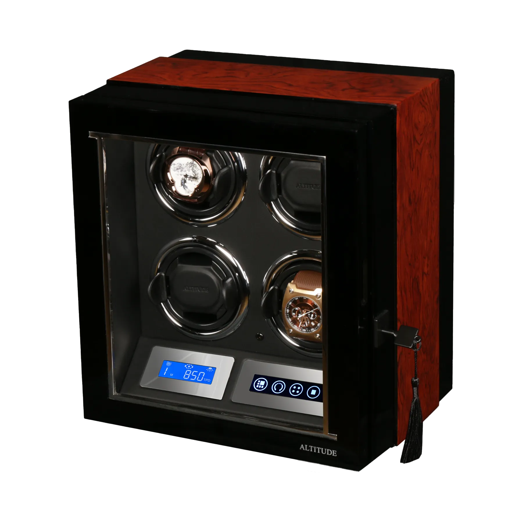 Шкатулка для автоподзавода 4-х часов Е1707HL-B