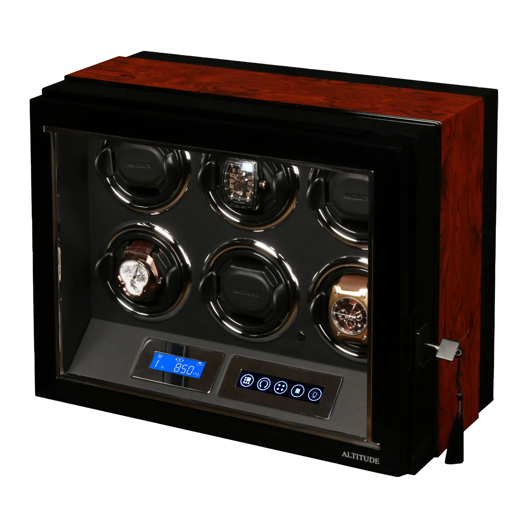 Шкатулка для автоподзавода 6-ти часов Е1708HL-B