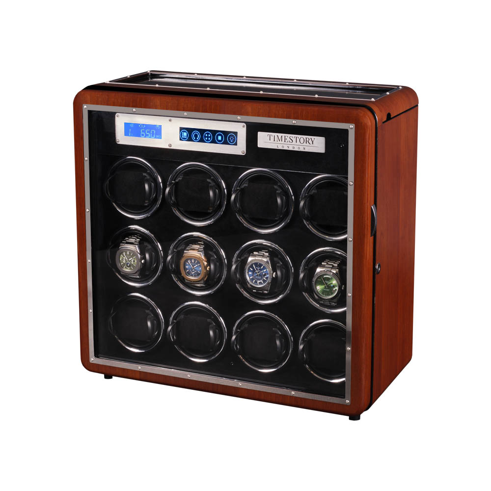 Шкатулка для автоподзавода 12-ти часов и хранения с отпечатком ELLIPSE 012LS