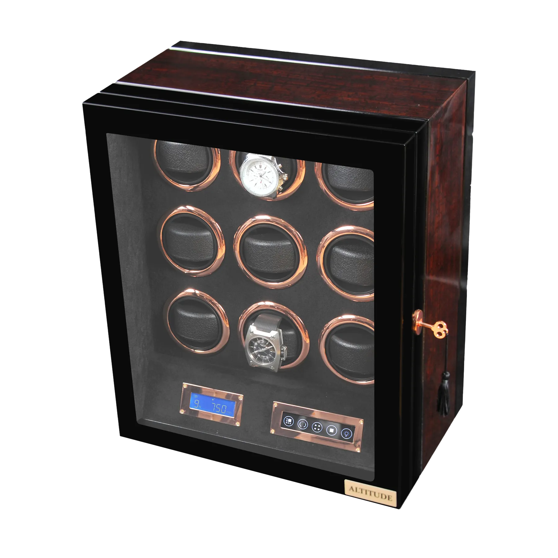 Шкатулка для автоподзавода 9-ти часов Vector 9BL