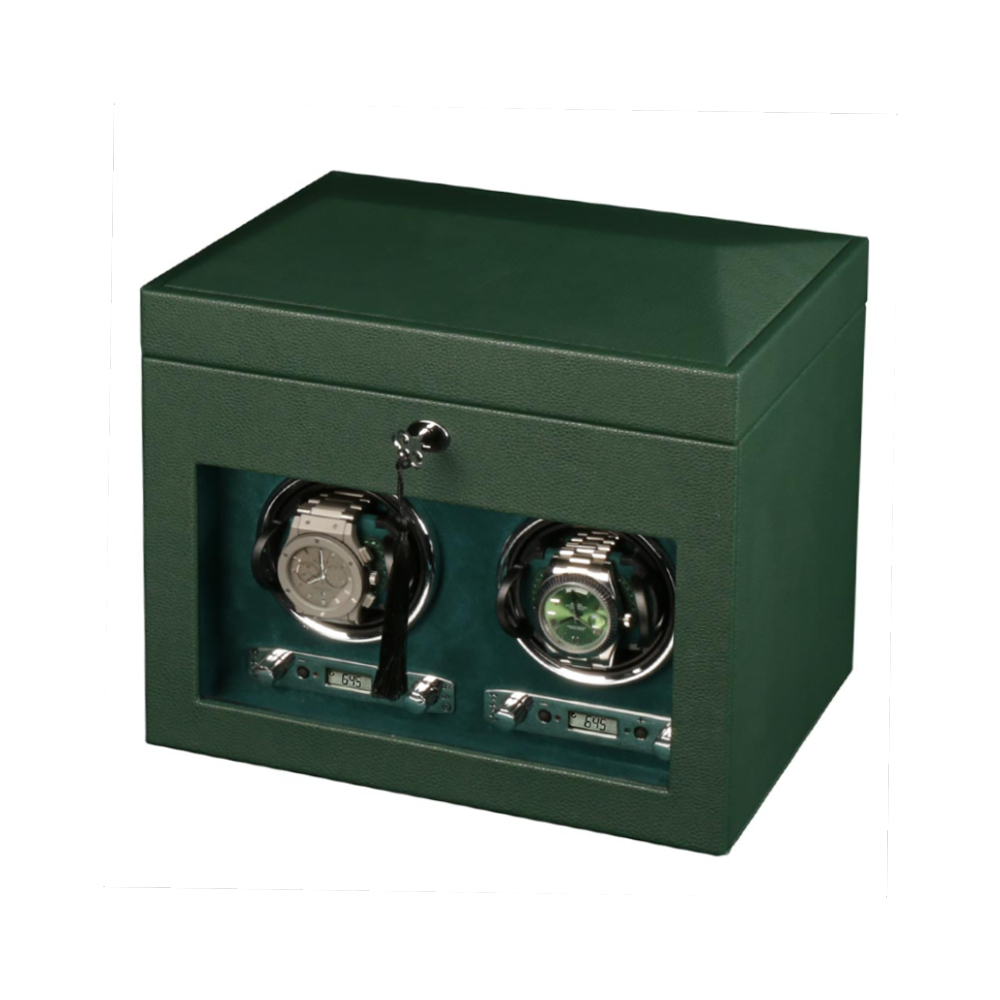 Шкатулка для автоподзавода 2-х часов и хранения badge 02sgr