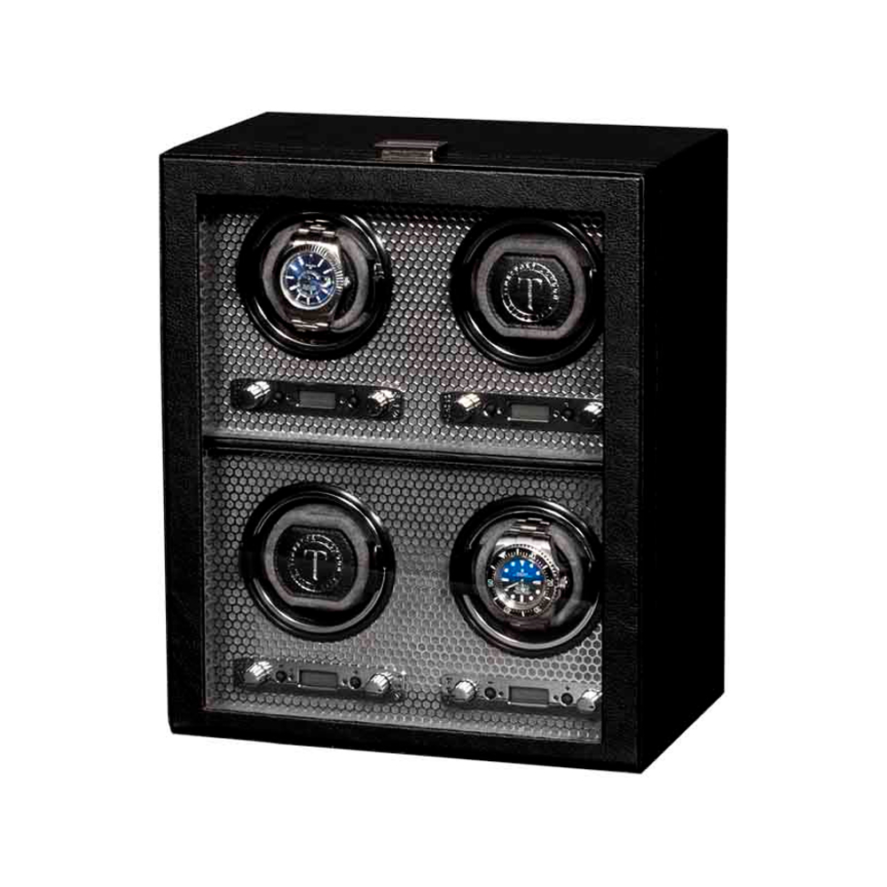 Шкатулка для автоподзавода 4-х часов BADGE 04VBL