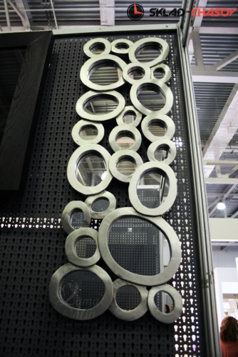 Настенное панно "Кольца с зеркалами" фото фото 5