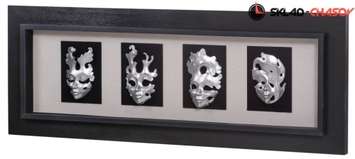 Настенное панно "4 маски" фото фото 5