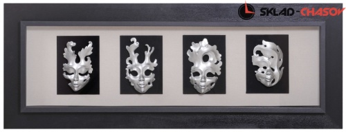 Настенное панно "4 маски" фото фото 4