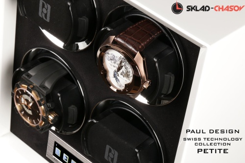Шкатулка для автоподзавода 4-x часов PETITE 4 WHITE фото фото 5