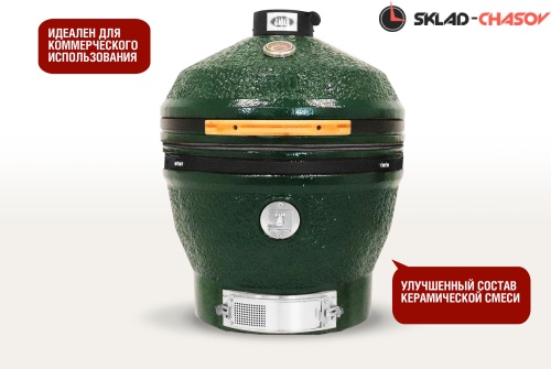 Керамический гриль-барбекю CFG CHEF, 61 см/24 дюйма (зеленый) фото фото 2