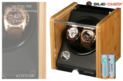 Шкатулка для автоподзавода 2-x часов C1702ZM-B фото фото 3