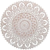 Панно круглое "Снежный узор" фото