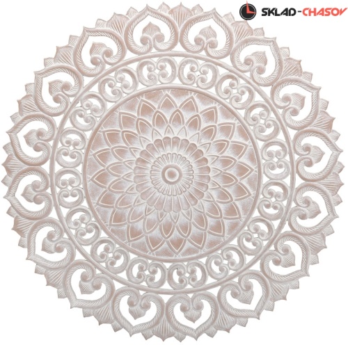 Панно круглое "Снежный узор" фото