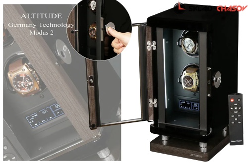 Шкатулка для автоподзавода 2-х часов M1902GB-B фото фото 2