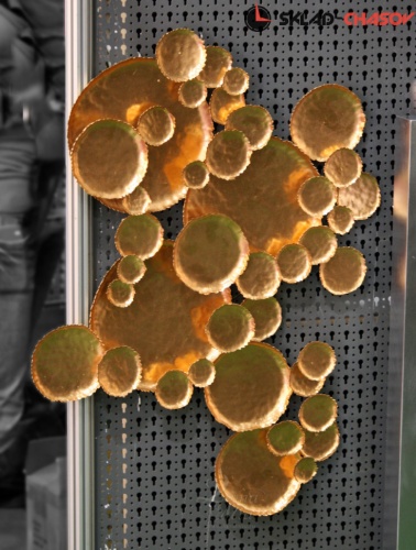 Панно медное рельефное "Кратеры" фото фото 5