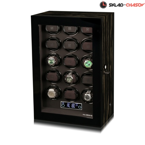 Шикарная шкатулка для автоподзавода 15 часов Gentlemen15BS фото