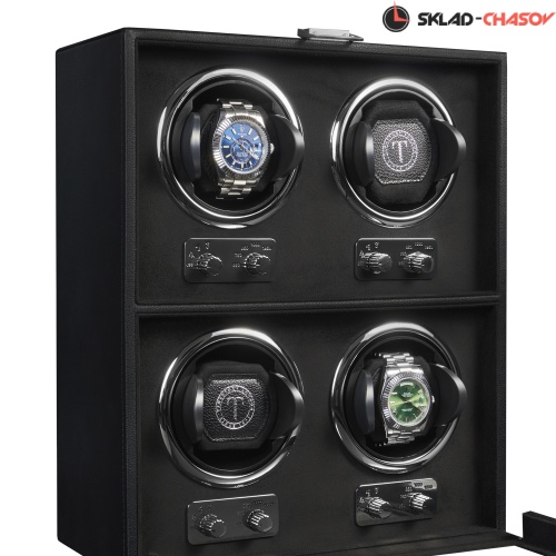 Шкатулка для автоподзавода 4-х часов Badge 04MBL фото фото 4