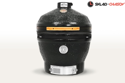 Керамический гриль-барбекю CFG CHEF, 61 см/24 дюйма (черный) фото