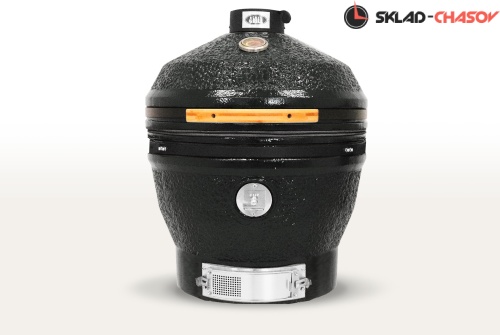 Керамический гриль-барбекю CFG CHEF, 61 см/24 дюйма (черный) фото