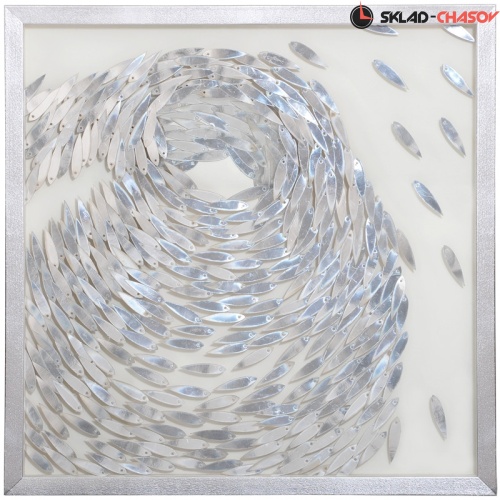 Панно серебристое "Музыка океана" фото