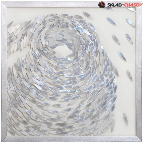 Панно серебристое "Музыка океана" фото