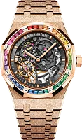 Часы Audemars Piguet Royal Oak Frosted Gold Double Balance Wheel Openworked 9602 фото
