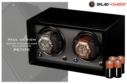 Шкатулка для автоподзавода 2-x часов Petite 2B-K фото фото 2