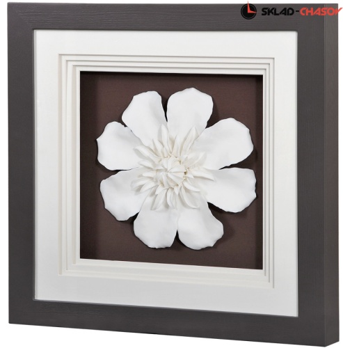 Панно керамическое "Цветок 2" в раме фото