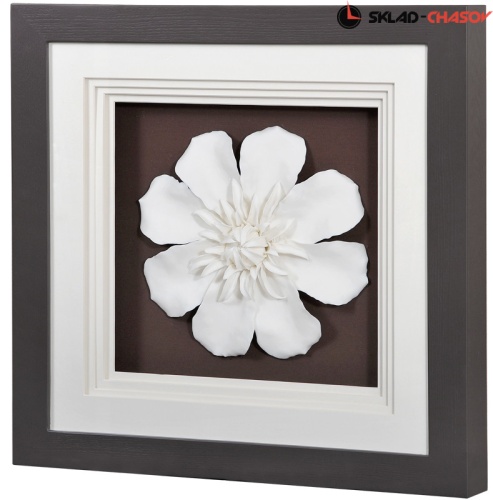 Панно керамическое "Цветок 2" в раме фото