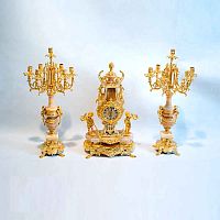 Бронзовые часы с канделябрами RB C1631 фото