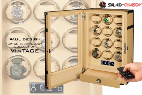 Шикарная шкатулка для автоподзавода 12 часов Vintage12 фото фото 3