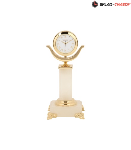 НАСТОЛЬНЫЕ ЧАСЫ "ПЬЕДЕСТАЛ" (оникс) фото