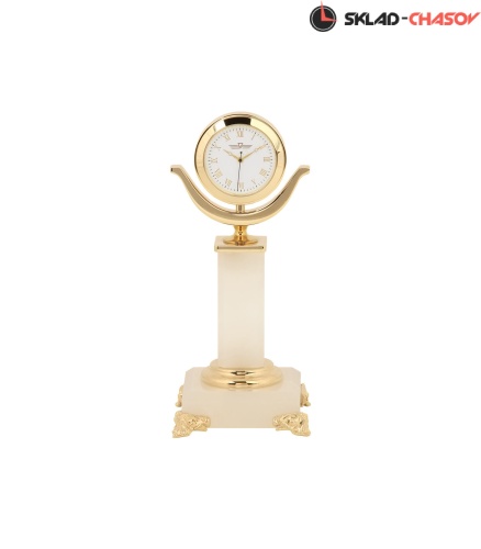 НАСТОЛЬНЫЕ ЧАСЫ "ПЬЕДЕСТАЛ" (оникс) фото