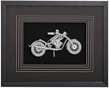 Панно из металла "Мотоциклист 1" фото