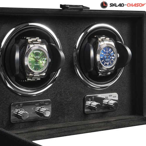 Шкатулка для автоподзавода 2-х часов Badge 02MBL фото фото 4