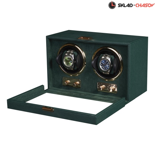 Шкатулка для автоподзавода 2-х часов Badge 02MGR фото фото 2
