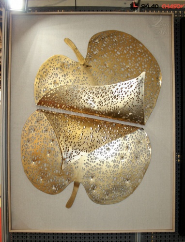 Панно золотистое "Золотолиственный узор" фото фото 5