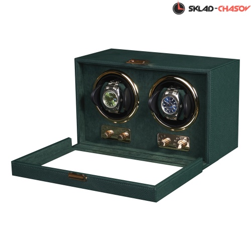 Шкатулка для автоподзавода 2-х часов Badge 02MGR фото фото 2