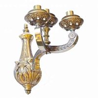 Бронзовое бра Ansari Luster Lotus 3 фото