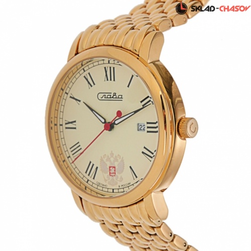 Кварцевые Слава "Традиция" логотип Герб РФ 1419711/2115-100 фото фото 3