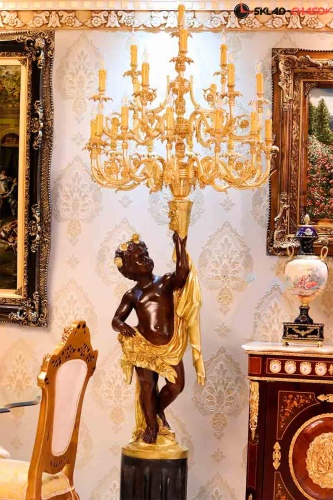 Бронзовый торшер Pars Palazzo фото