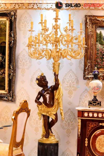 Бронзовый торшер Pars Palazzo фото