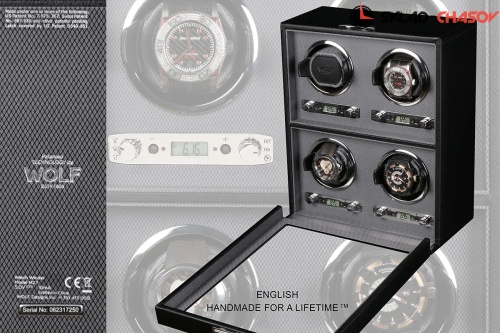 Шкатулка для автоподзавода 4-х часов Wolf 456702 фото фото 2