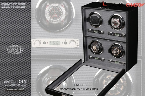 Шкатулка для автоподзавода 4-х часов Wolf 456702 фото фото 2