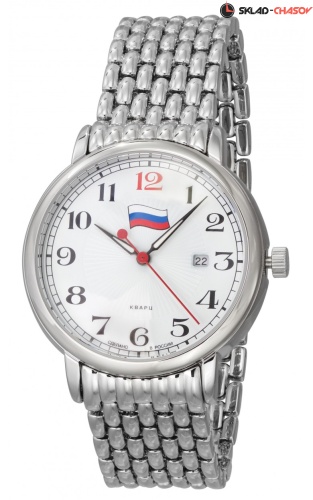 Кварцевые Слава "Традиция" логотип Флаг РФ 1411704/2115-100 фото