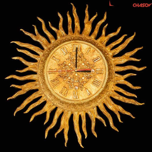 Часы настенные Parsa Солнце золото фото