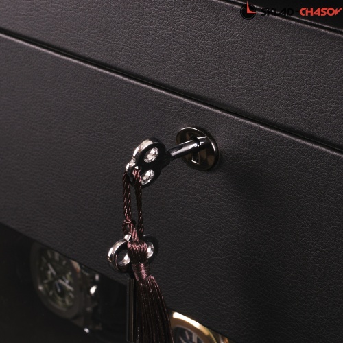 Шкатулка для автоподзавода 8-ми часов и хранения BADGE 08SBL фото фото 4