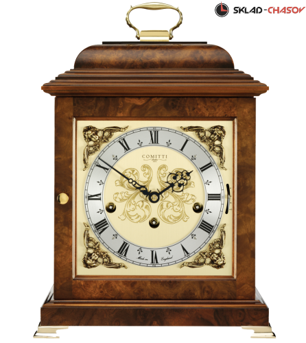 Часы настольные COMITTI The Georgian Basket Top In Walnut C4211TCH фото