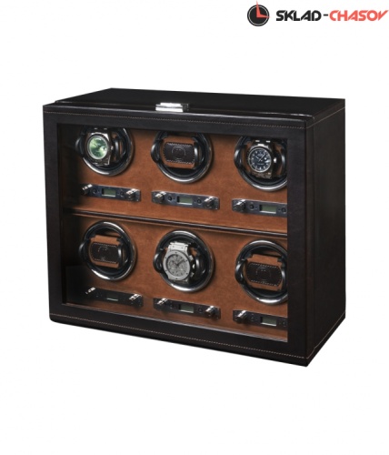 Шкатулка для автоподзавода 6-ти часов BADGE 06BR фото