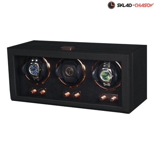 Шкатулка для автоподзавода 3-х часов Badge 03MBG фото