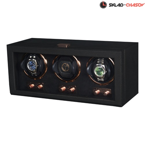 Шкатулка для автоподзавода 3-х часов Badge 03MBG фото