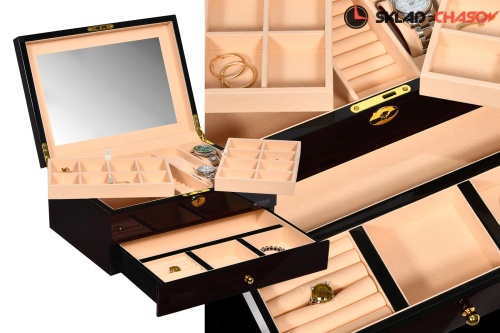 Шкатулка для хранения украшений и 4-х часов J301ECC фото фото 4