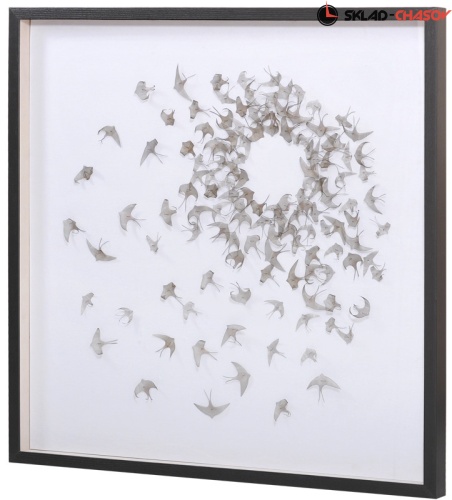 Панно из металла "Ласточки" фото фото 2